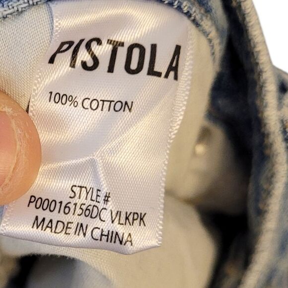 Pistola Women's Light Wash Jaydn Low Slung Palazzo Jeans Size 28 - Picture 7 of 7